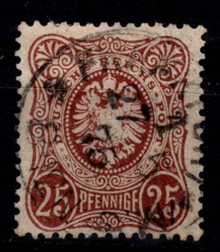 Deutsches Reich 35 a gestempelt geprüft Wiegand BPP #DEQ57