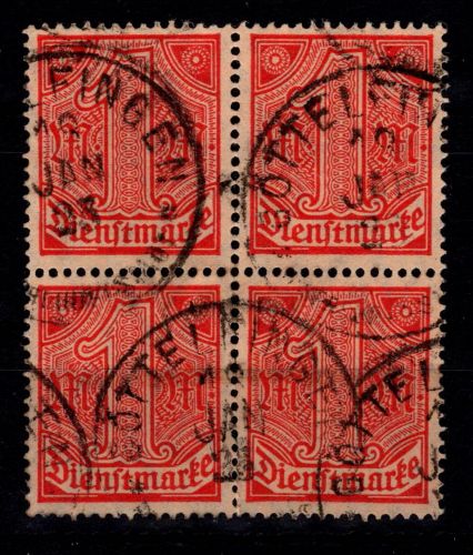 Deutsches Reich Dienstmarken 30 gestempelt