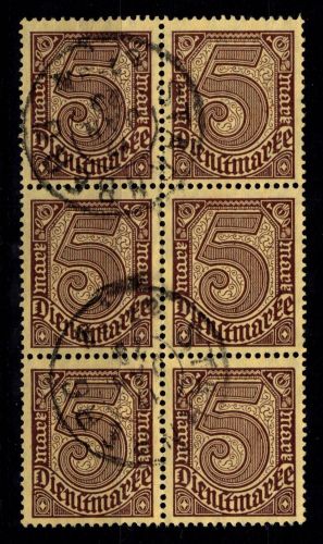 Deutsches Reich Dienstmarken 33 gestempelt