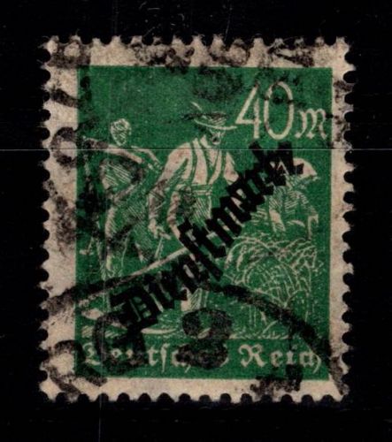 Deutsches Reich Dienstmarken 77 a gestempelt geprüft Infla Berlin #DES28