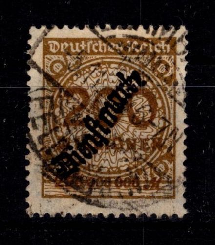 Deutsches Reich Dienstmarken 83 gestempelt geprüft Infla Berlin #DES30