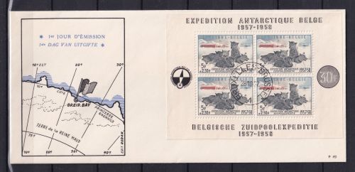 Belgien Block 25 gestempelt als FDC #OV218