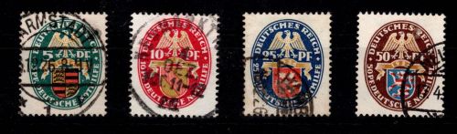 Deutsches Reich 398-401 gestempelt #OV229