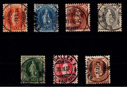 Schweiz 74-80 gestempelt #OV248