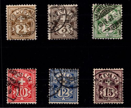Schweiz 82-87 gestempelt #OV249