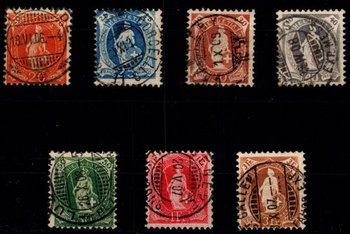 Schweiz 88-94 gestempelt #OV250