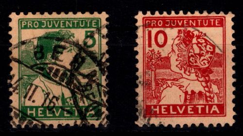 Schweiz 128-129 gestempelt