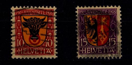Schweiz 143-144 gestempelt
