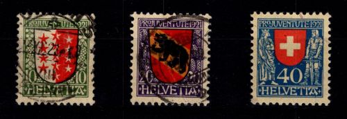 Schweiz 172-174 gestempelt