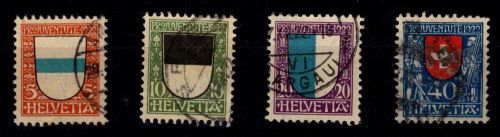 Schweiz 175-178 gestempelt