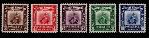 Nordborneo Portomarken 49-53 postfrisch -selten- #OV313