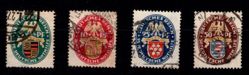 Deutsches Reich 398-401 gestempelt #OV367