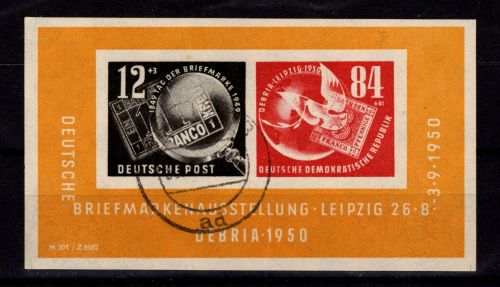 DDR Block 7 gestempelt und geprüft #OV391