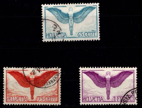Schweiz 189-191 gestempelt