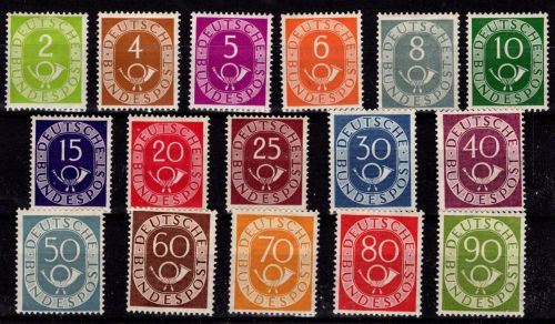 Bundesrepublik 123-138 mit Falz geprüft Schlegel BPP #OV400