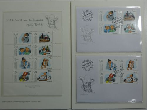 Liechtenstein 1490-1497 als KB postfrisch und Folder mit FDC +MK #DBR00