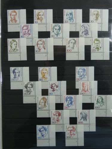BRD Bund Dauerserie Frauen ex 5-500 Pfennig postfrisch