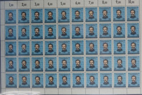 BRD Bund 155 postfrisch im kompletten Bogen #DES69