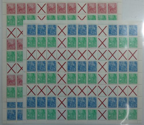 DDR Markenheftchenbogen MHB 1-3 postfrisch #DET16