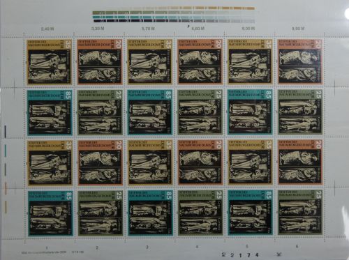 DDR ZD-Bogen 2808-2811 postfrisch Rechts unten angetrennt #DET20