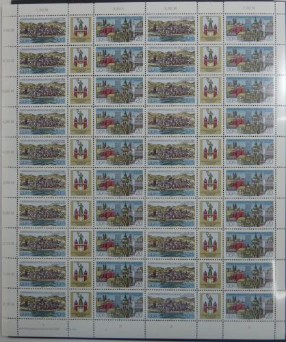 DDR 2903-2904 postfrisch ZD-Bogen komplett mit DV 4 #OL022