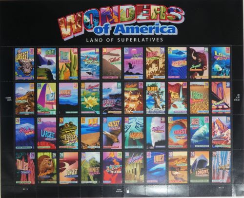 USA 4078-4117 postfrisch als Folienbogen #OV207