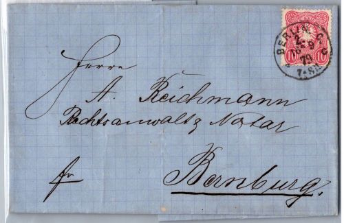 Deutsches Reich 33 auf Brief als Einzelfrankatur #DBP66