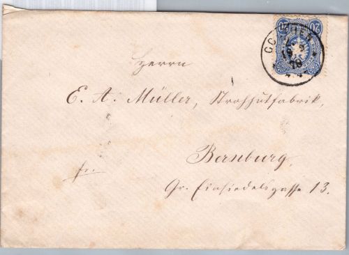 Deutsches Reich 34 auf Brief als Einzelfrankatur #DBP70