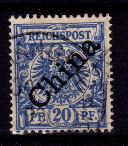 Deutsche Auslandspostämter China 4 I gestempelt #DBV64