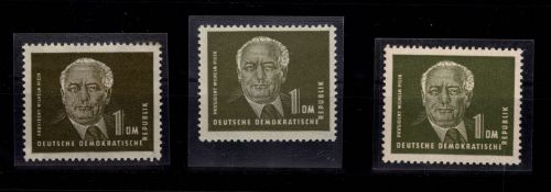 DDR 253 a, ba, bc postfrisch alle geprüft BPP #DCG47