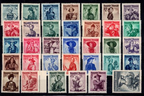 Österreich 893-926 postfrisch Trachten #DCI23
