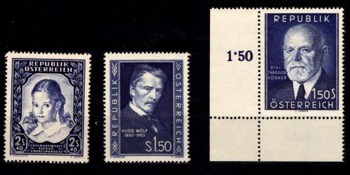 Österreich 976, 981, 982 postfrisch #DCI34