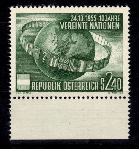 Österreich 1022 postfrisch vom Unterrand #DCI44