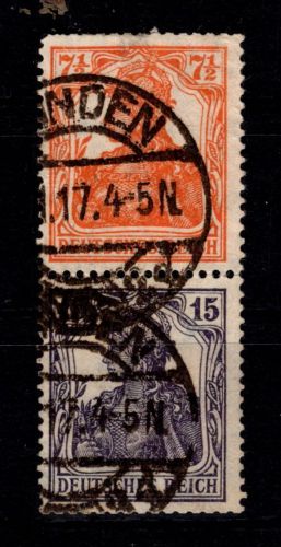Deutsches Reich Zd S 8 gestempelt Infla geprüft #DCI60