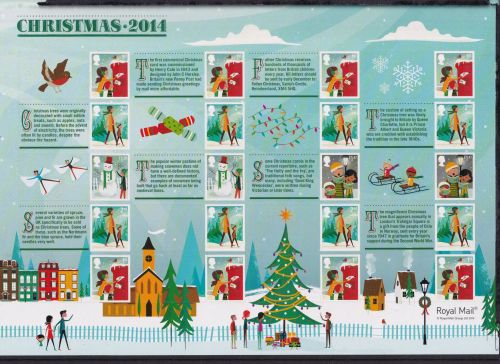 Großbritannien 3666-3667 II postfrisch Smilers Bogen "Christmas" 2014 #DEN32