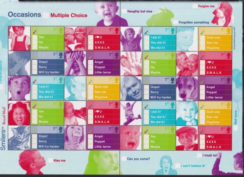 Großbritannien 2080-2085 postfrisch Smilers Bogen "Occasions" 2003 #DEN46