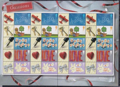 Großbritannien 1988-1992 c postfrisch Smilers Bogen "Occasions" 2002 #DEN63