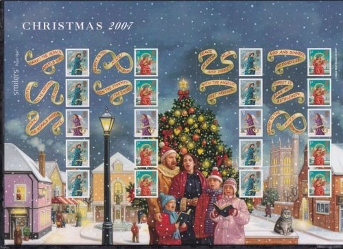 Großbritannien 2590 II-2594 II postfrisch Smilers Bogen "Christmas" 2007 #DEN75