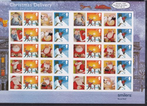 Großbritannien 2258 II-2259 II postfrisch Smilers Bogen "Christmas" 2004 #DEN76