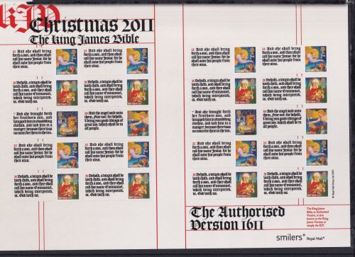 Großbritannien 3173 II-3178 II postfrisch Smilers Bogen "Christmas" 2011 #DEN78