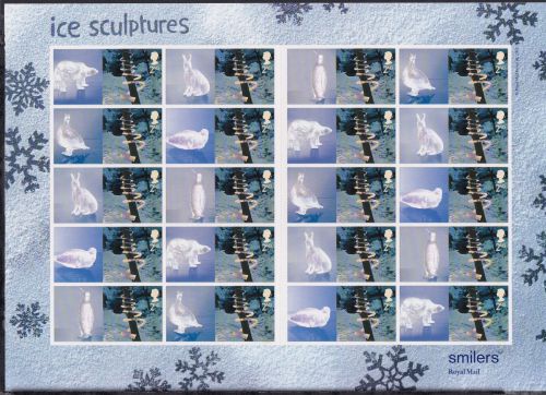 Großbritannien 2164 II postfrisch Smilers Bogen "Ice Sculptures" 2003 #DEN82