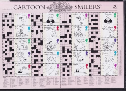 Großbritannien 1605-1614 C postfrisch Smilers Bogen "Cartoon" 2003 #DEN86