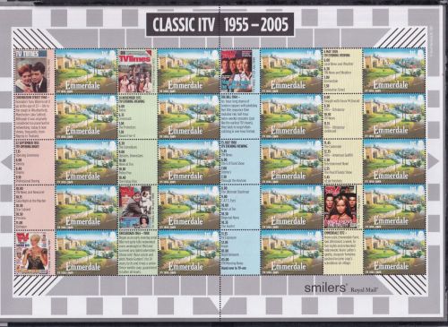 Großbritannien 2333 postfrisch Smilers Bogen "Classic ITV" 2005 #DEN88