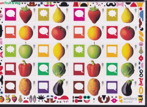 Großbritannien 2092-2101 II postfrisch Smilers Bogen "Fun Fruit&Veg" 2005 #DEN92