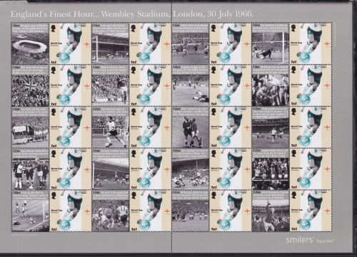 Großbritannien 2408 ZF postfrisch Smilers Bogen "Englands Finest" 2006 #DEN93