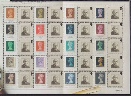 Großbritannien 2527 II postfrisch Smilers Bogen "40Th Anniversary" 2007 #DEN98