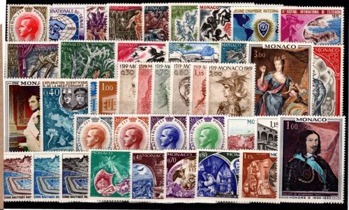 Monaco Jahrgang 1969 postfrisch #OB350