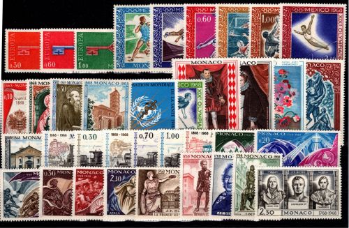 Monaco Jahrgang 1968 postfrisch #OB351