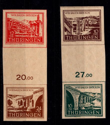 SBZ S Zd1 und Zd 2 postfrisch