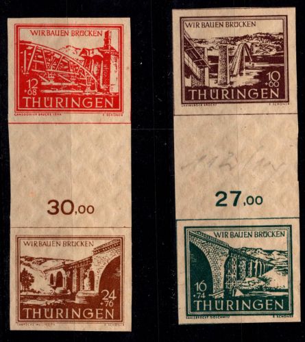 SBZ S Zd1 und Zd 2 postfrisch #OT414